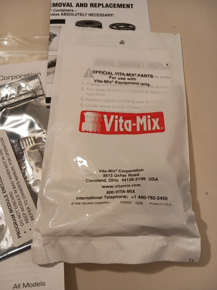 Vita Mix Drive Socket Program Chip PGM176 Set Genuine OEM Part 2006 XGN004
