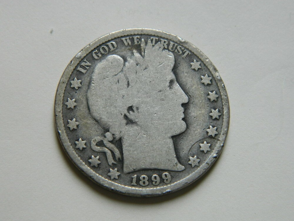 One Barber Silver Half Dollar (1899)