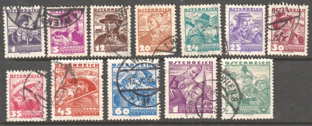 AUSTRIA 1934 - 35 COSTUMES