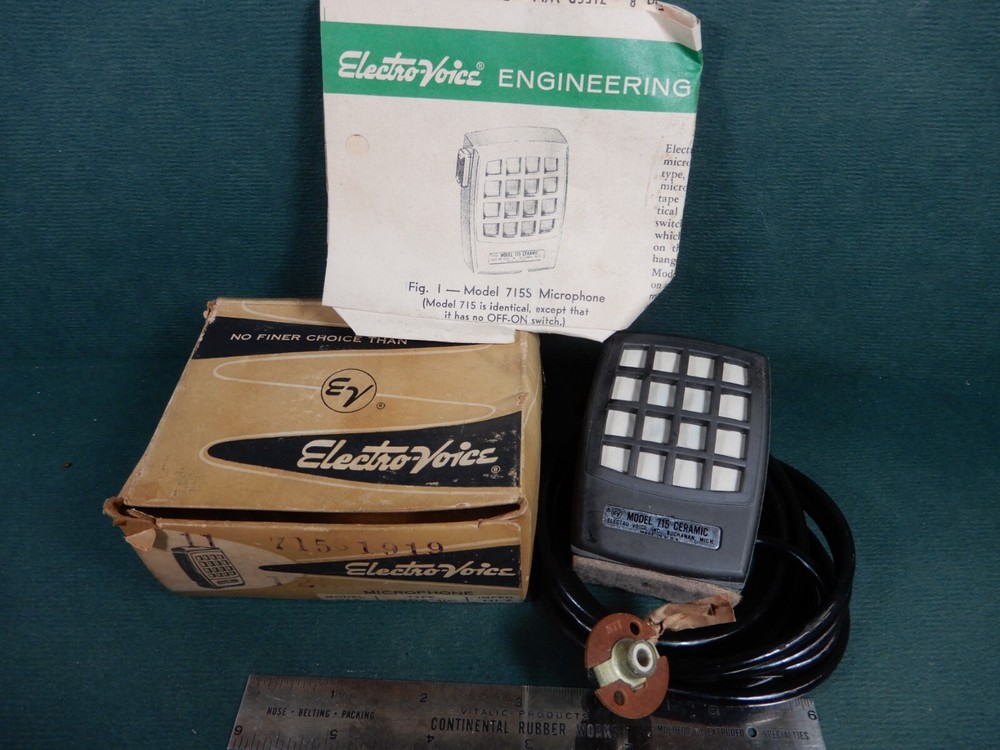 Electro-Voice Model 715 Ceramic Microphone In Original Box