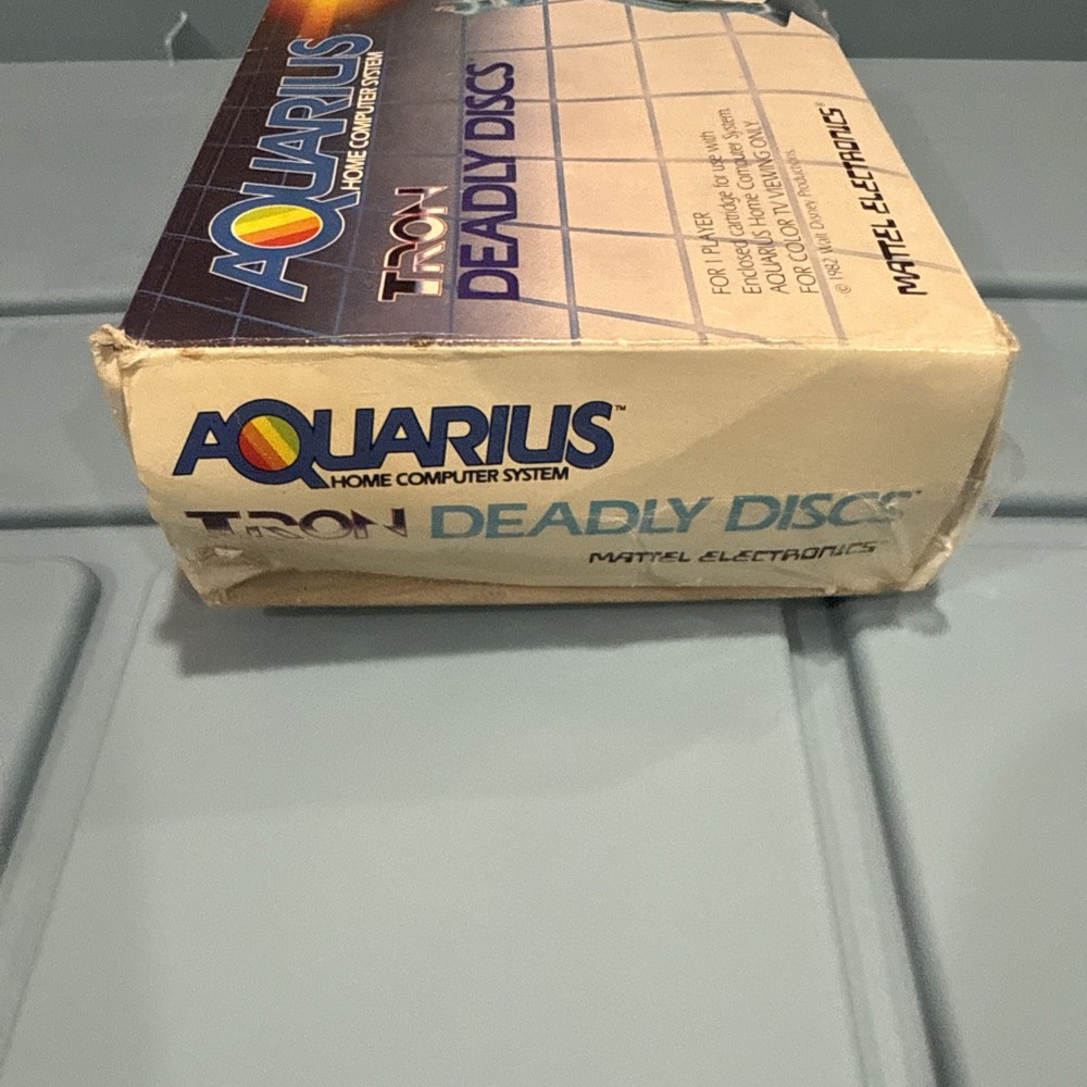 Aquarius Tron Deadly Discs Mattel Electronics Home Computer System 1982 Tron