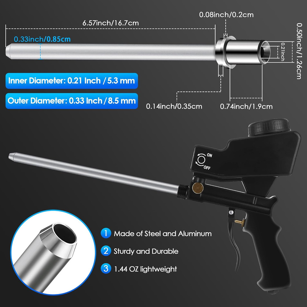 Sand Blaster Long Nozzle Attachment, Sandblasting Nozzle Tip Adapter For