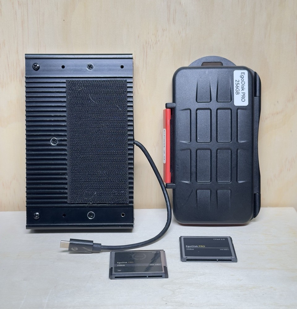 Sonnet CFast Reader & EgoDisk Pro 256gb X 2