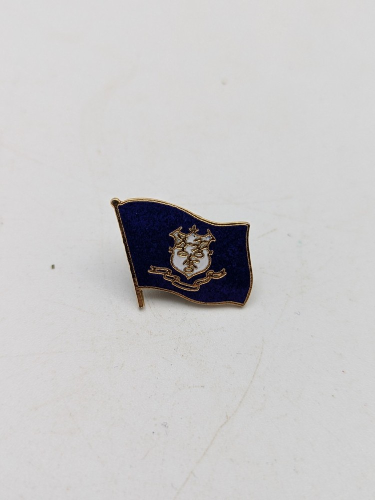 Connecticut State Flag Lapel Pin