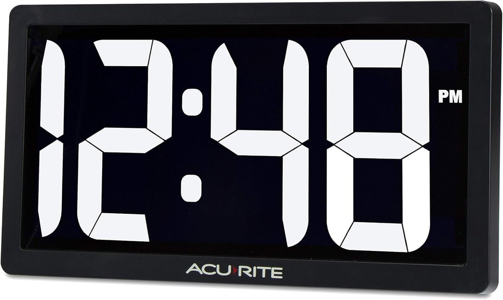 Oversized 10-Inch Digital Clock with Light-Up Display and Adjustable Brightness