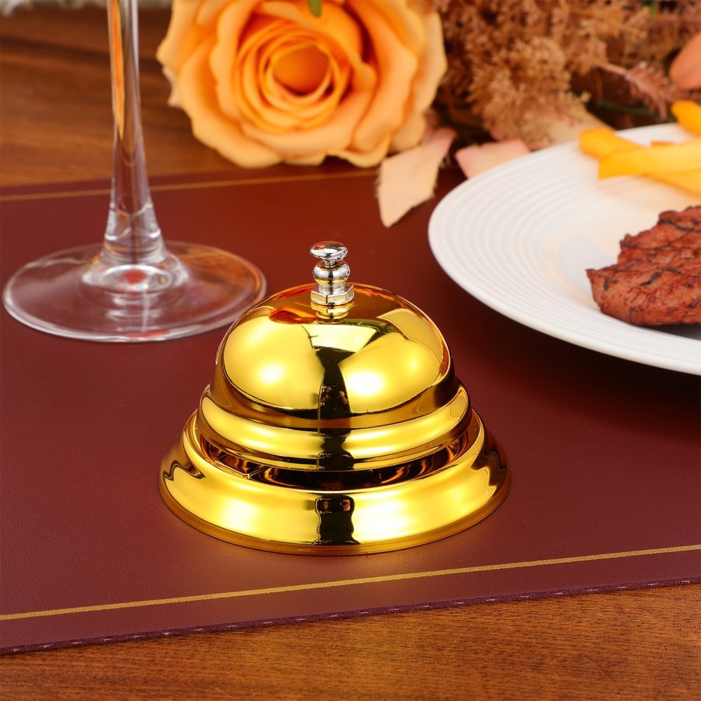 Creative Reception Bell Pressing Service Bell Metal for Restaurant Kitchen