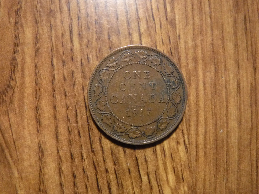 CANADA 1917 LARGE CENT COIN (T431)