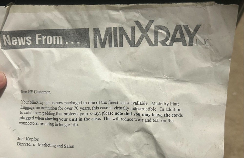 Platt Min ray HF100 Protective Transportation Case