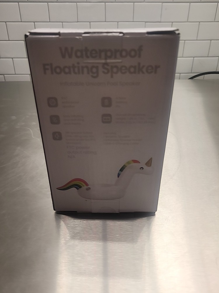 Pool Float Bluetooth Speaker Unicorn /New