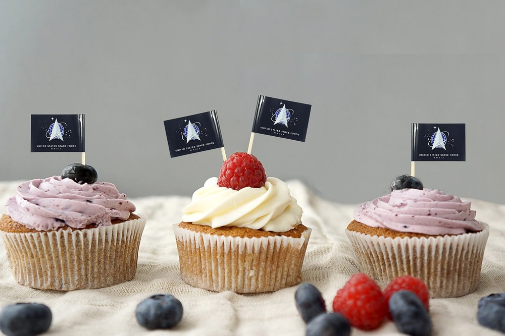 200 pcs US Space Force Toothpick Flag Mini Small Cupcake Topper Flags USA