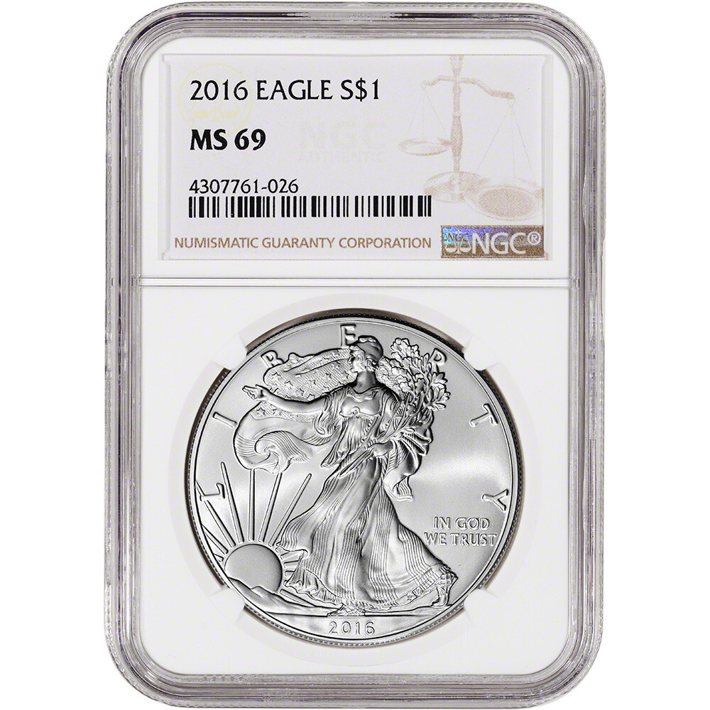 2016 American Silver Eagle - NGC MS69