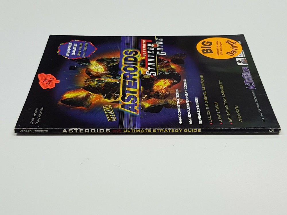 Asteroids Activision Strategy Guide Book *wear/stickers