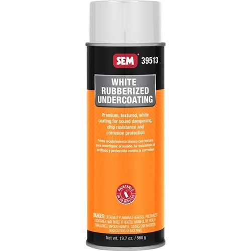 SEM Rubberized Undercoating - 24oz Aerosol Can - White (39513)