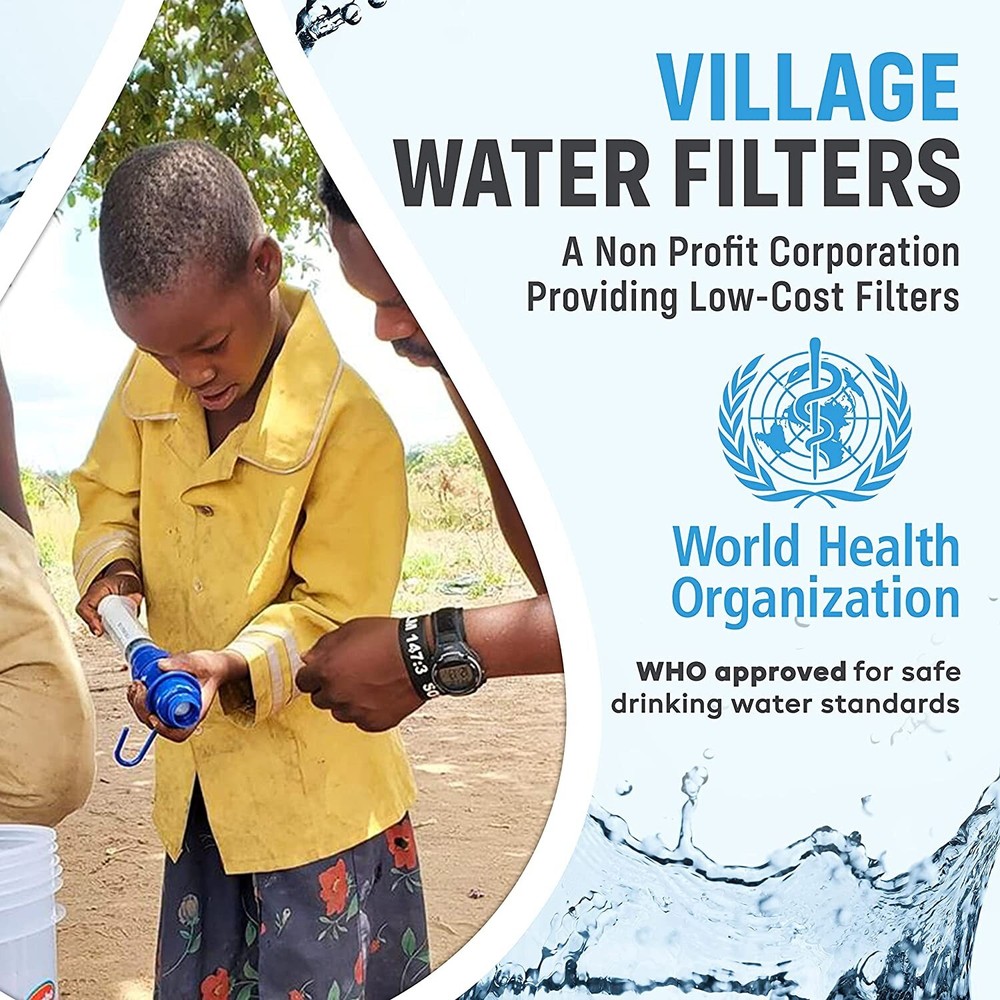 VF100 Portable Water Filtration System. Personal Emergency Gravity Water Filter