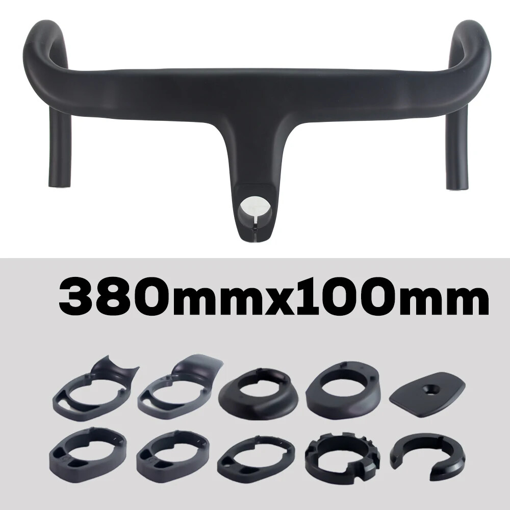 Road Bicycle Integrated Handlebar Carbon Handlebars 28.6mm Internal Routing
