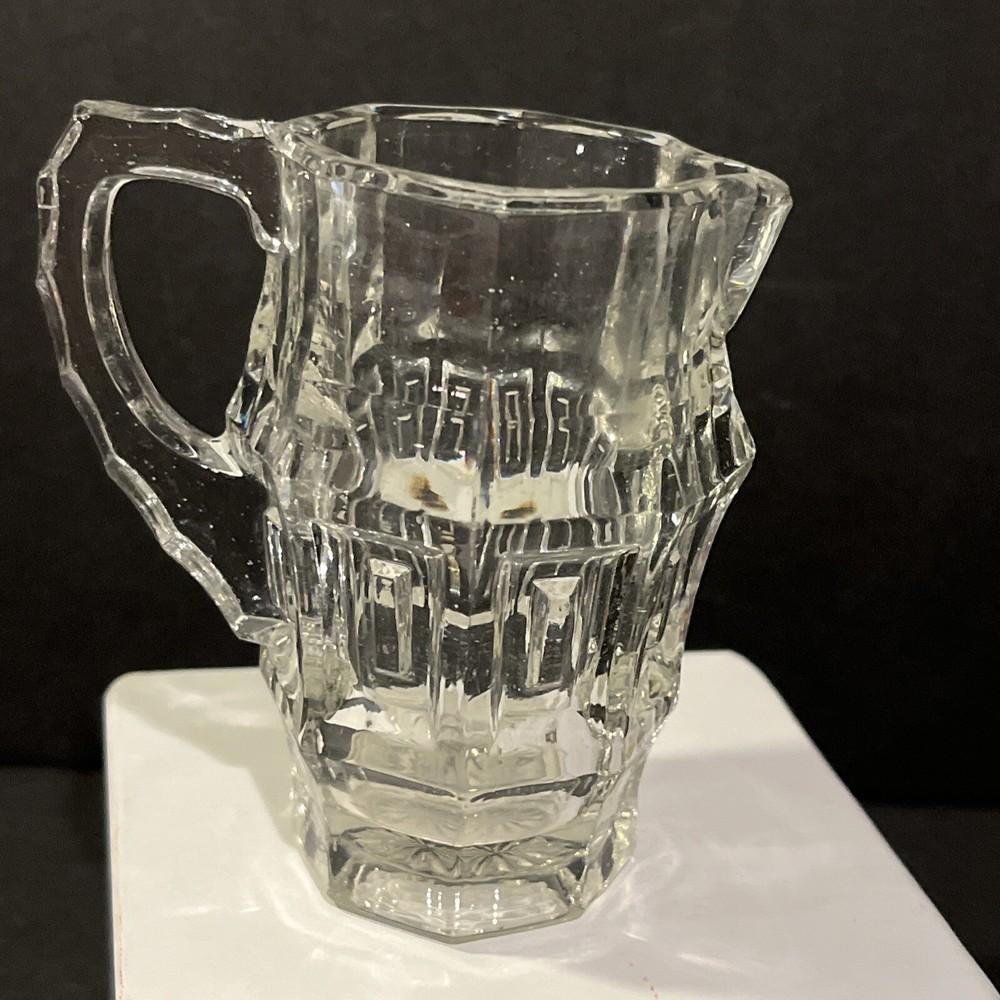 Pressed Glass Creamer Small Pitcher