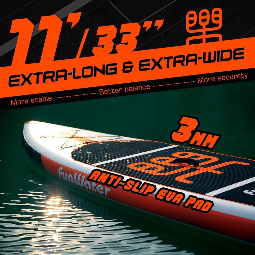 Lightweight Inflatable Paddle Board Set - Green
