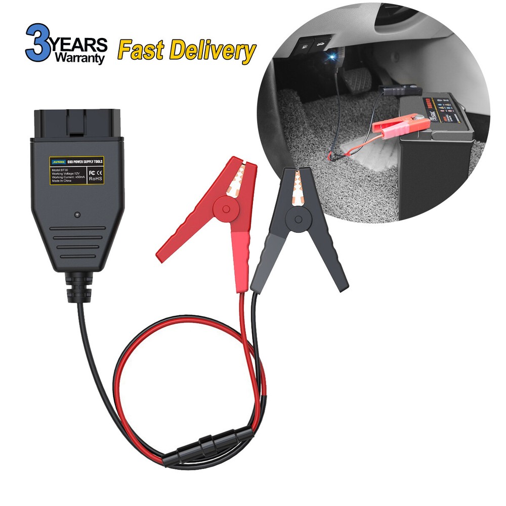 Car Memory Data Saver OBD Emergency Power Supply Battery Replacement Cable Tool