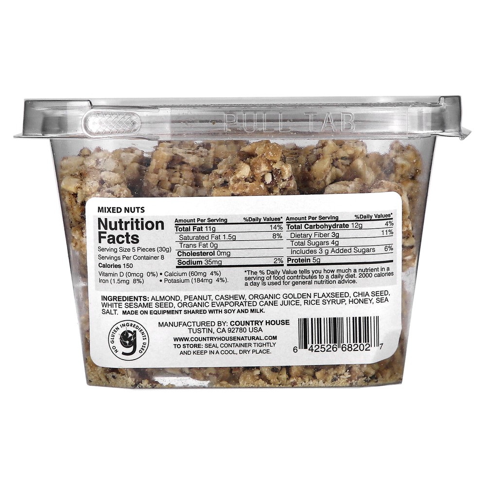Mixed Nuts, Chia + Flaxseed, 7 oz (198 g)