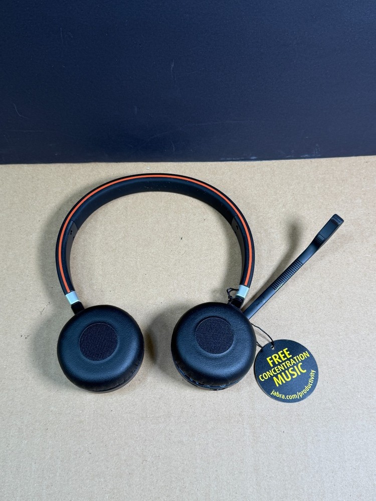 Jabra Evolve 65 HSC018W MS Stereo Wireless Bluetooth Headset Ships Fast!