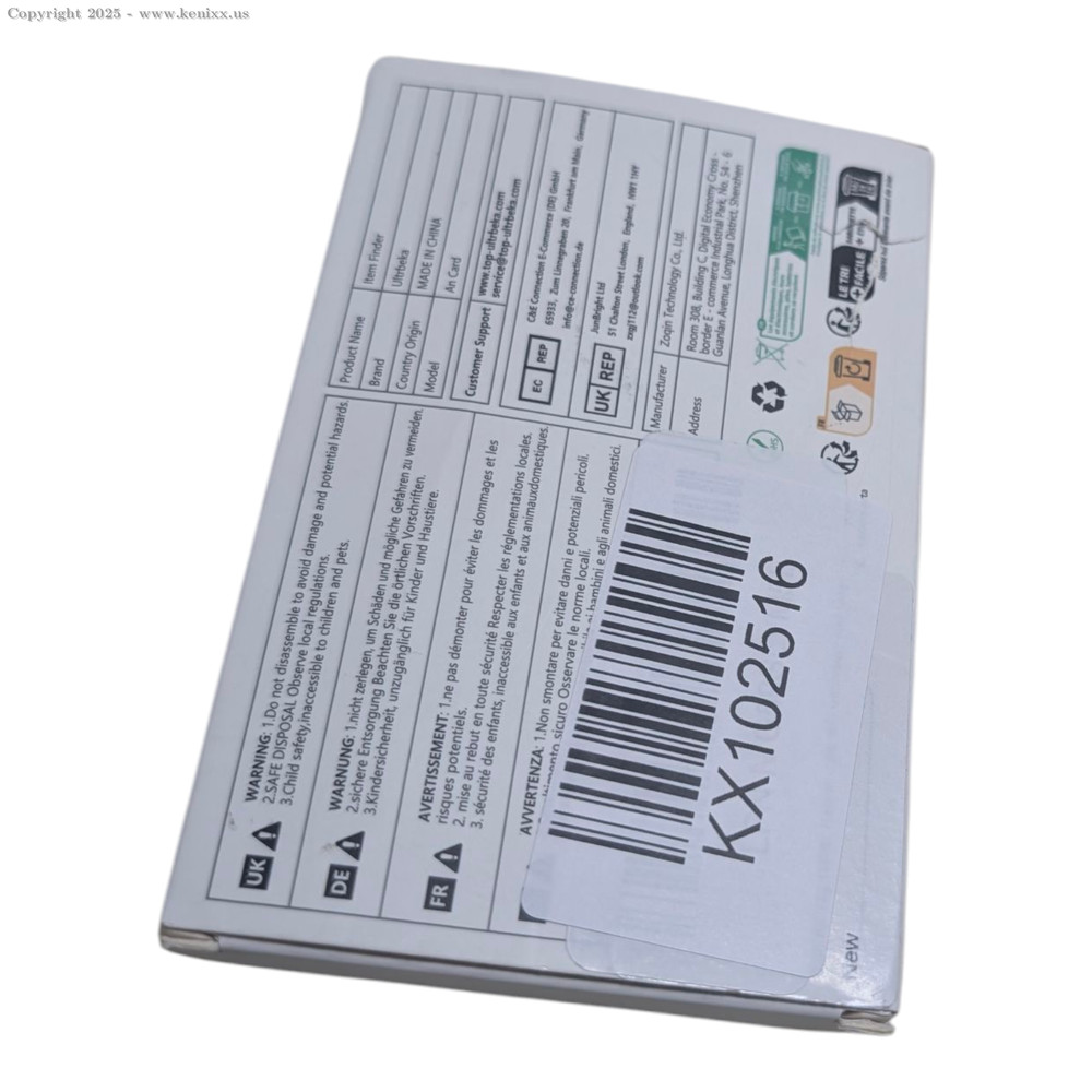 Rechargeable Wallet Tracker Card - Slim Smart Item Finder