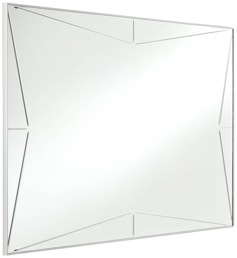 Possini Euro Relevei Silver 26" x 39" Rectangular Wall Mirror