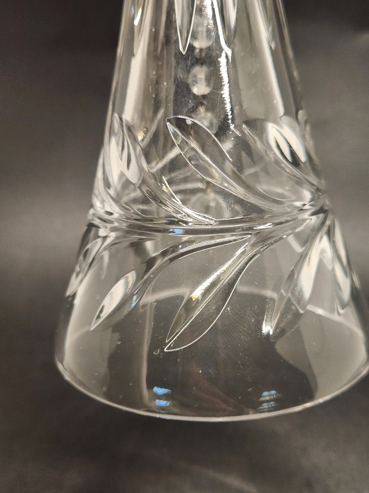 Crystal Glass Fluted Etched 8" Bell Elegant
