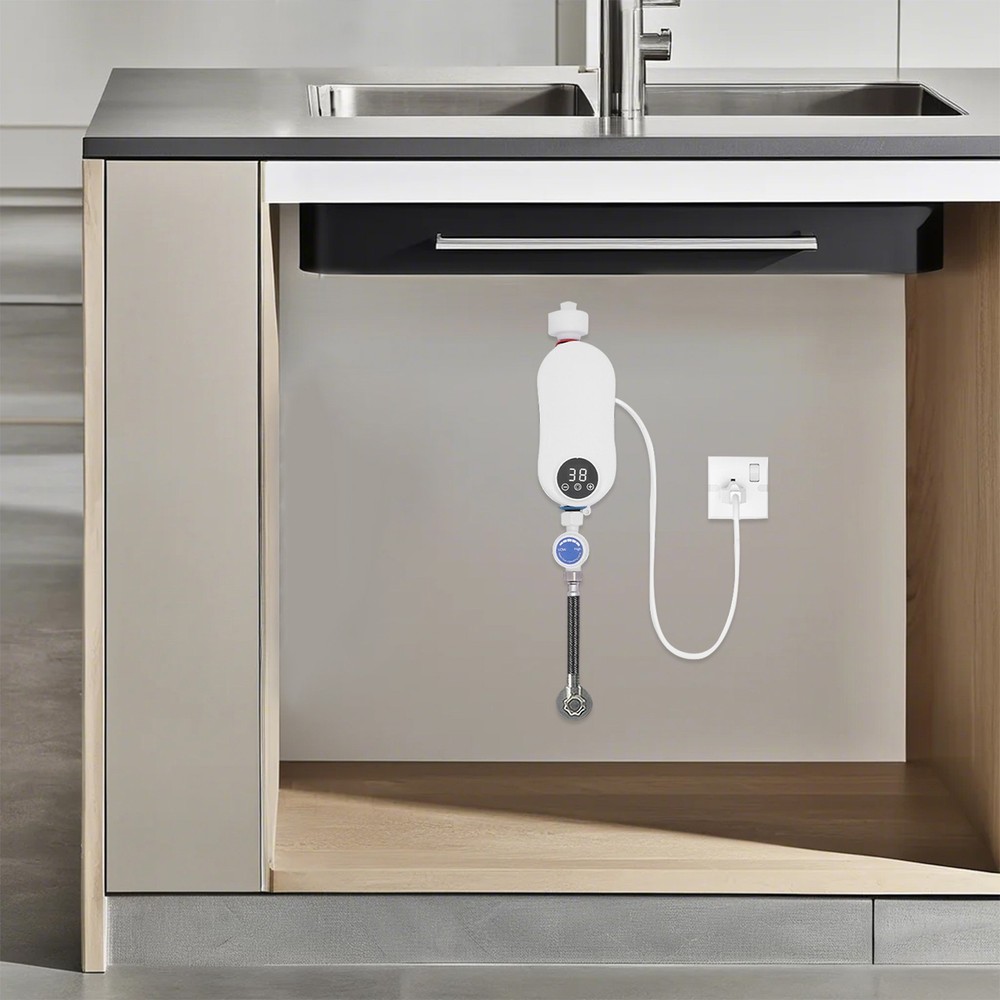 Tankless Water Heater,110V 3500W Mini Electric Tankless Instant Hot Water Heater