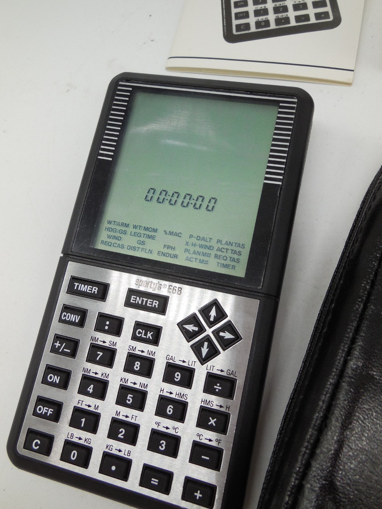 N13 Sporty’s Electronic E6B Flight Computer with box case and instuctions