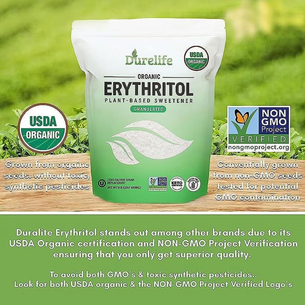 Organic Stevia Granulated Sugar Substitute, Zero Calories