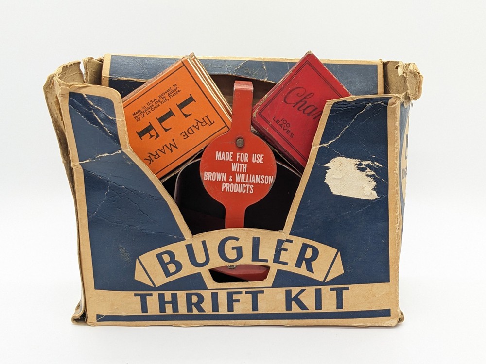 VTG Bugler Thrift Kit Cigarette Tabacoo Rolling Machine Box Papers