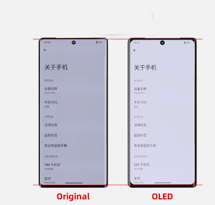 USA Replacement For Google Pixel 6 OLED Display LCD Touch Screen Digitizer Frame