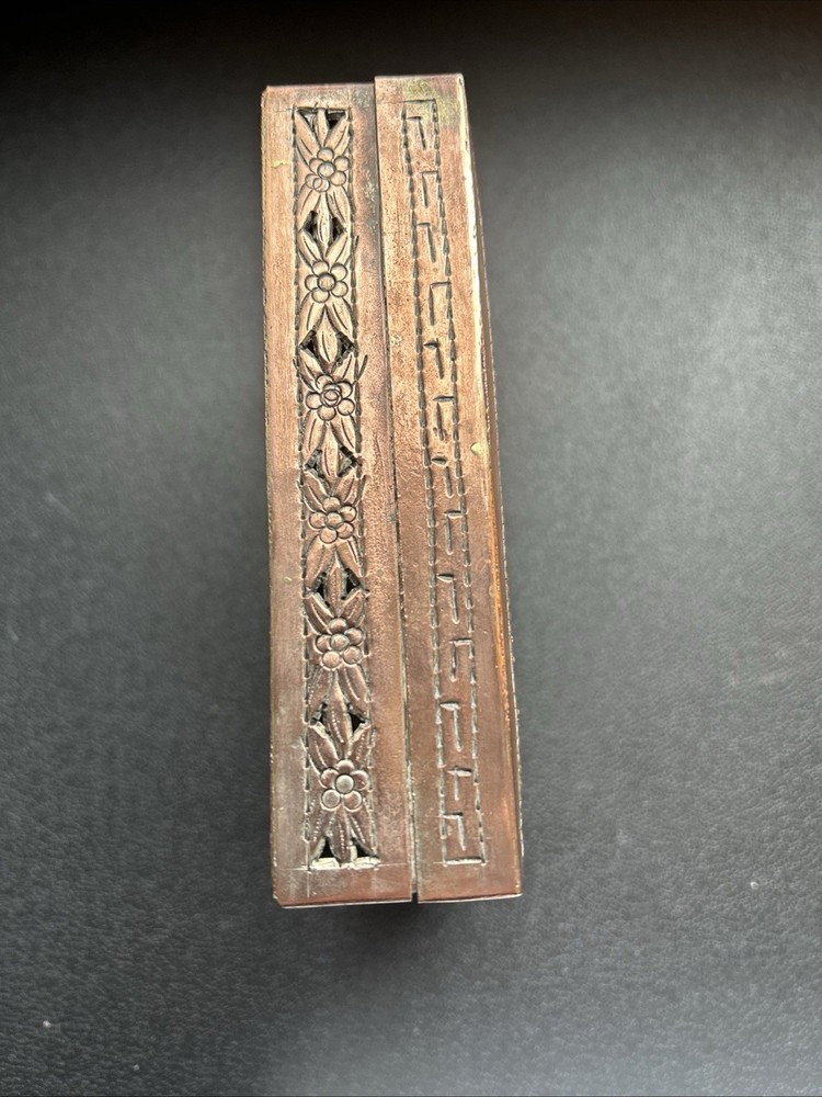 O) Vintage Cambodian Cigarette Case.
