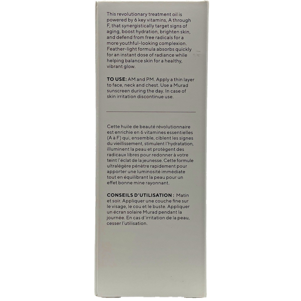 2x Murad Hydration Multi-Vitamin Infusion Oil 1oz each