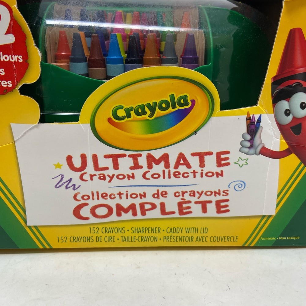 Crayola Ultimate Crayon Caddy 152ct Assorted w/ Lid & Sharpener