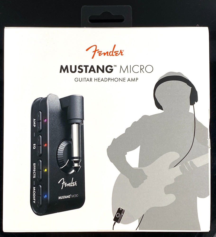 Genuine Fender Guitar Headphone Amp Mustang Micro Modeling Effects Bluetooth USB