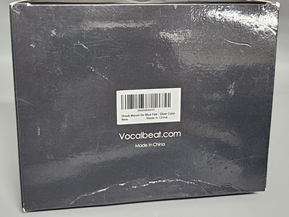 VocalBeat Shock Mount for Blue Yeti SM-01 SIlver Includes Thread Tape