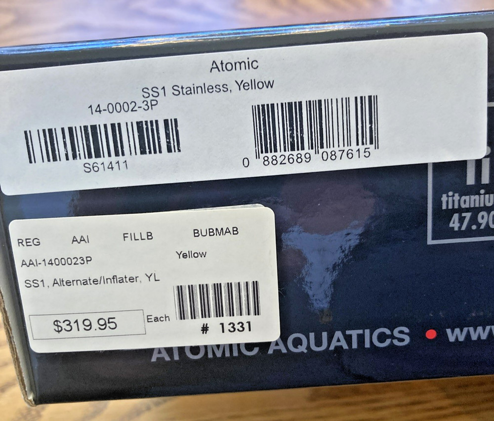 Atomic Aquatics - SS1 Safe Second/Inflator - Includes Hose!