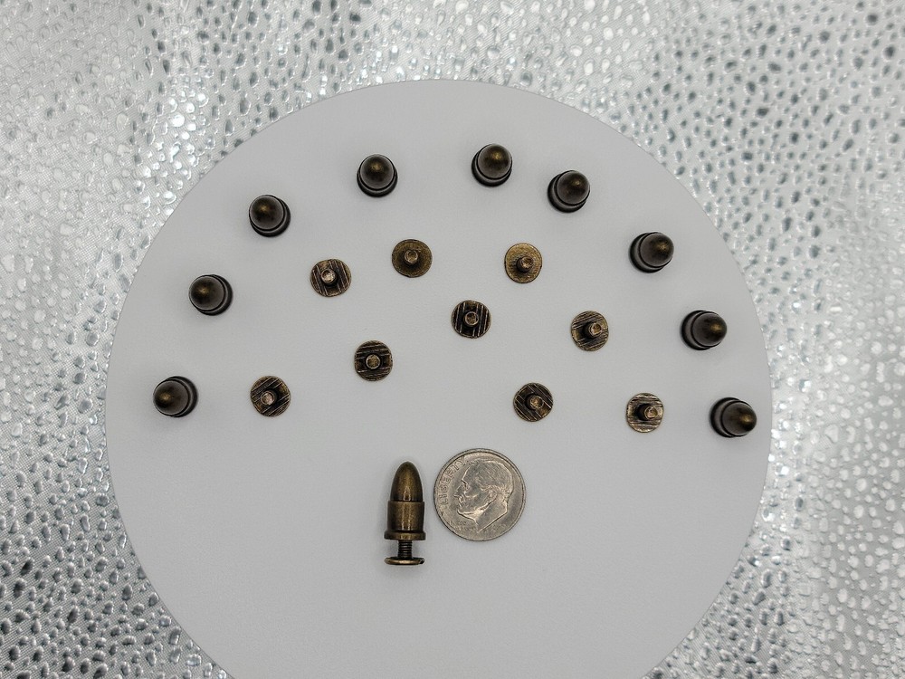30 Sets Bullet Rivet Cone Spike, Screw Back Leather Craft Goth Punk Multi-Use 🎁