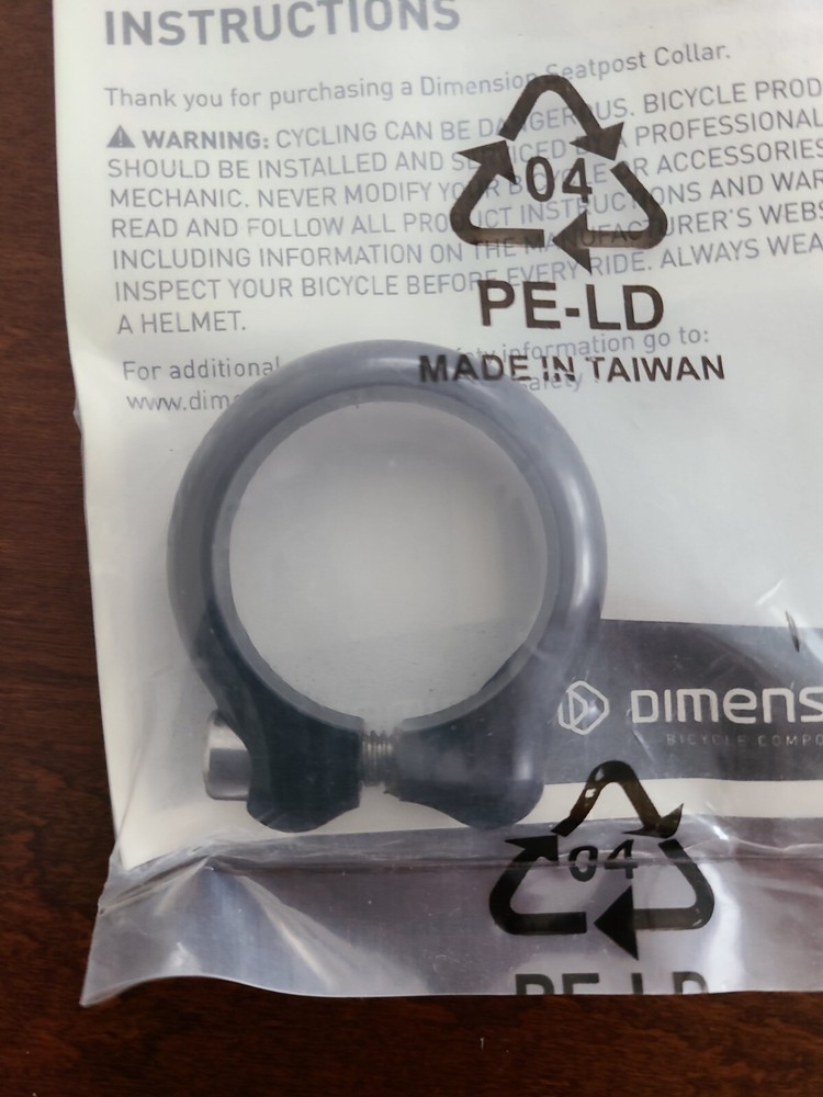 Dimension ST0923 Black Seatpost Clamp 35MM