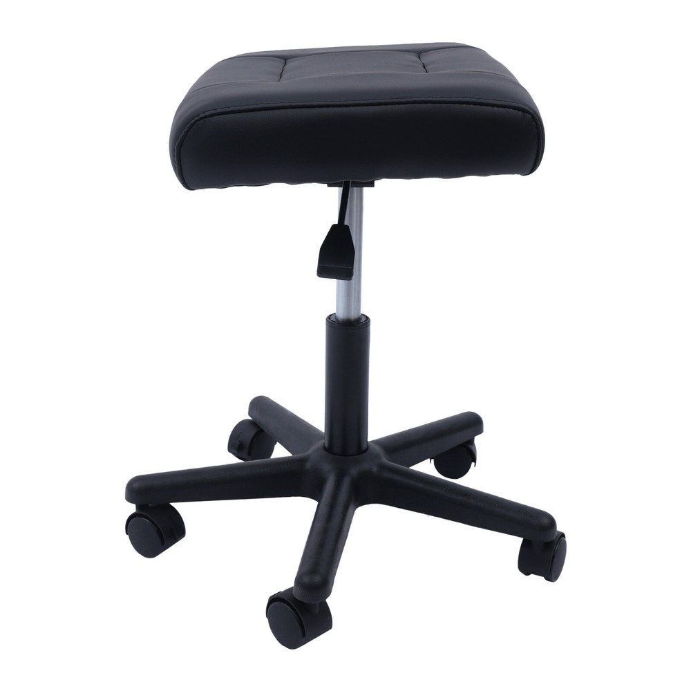 Footstool on Wheels, 15-20'' Height Adjustable, Rolling Stool Foot Rest stool