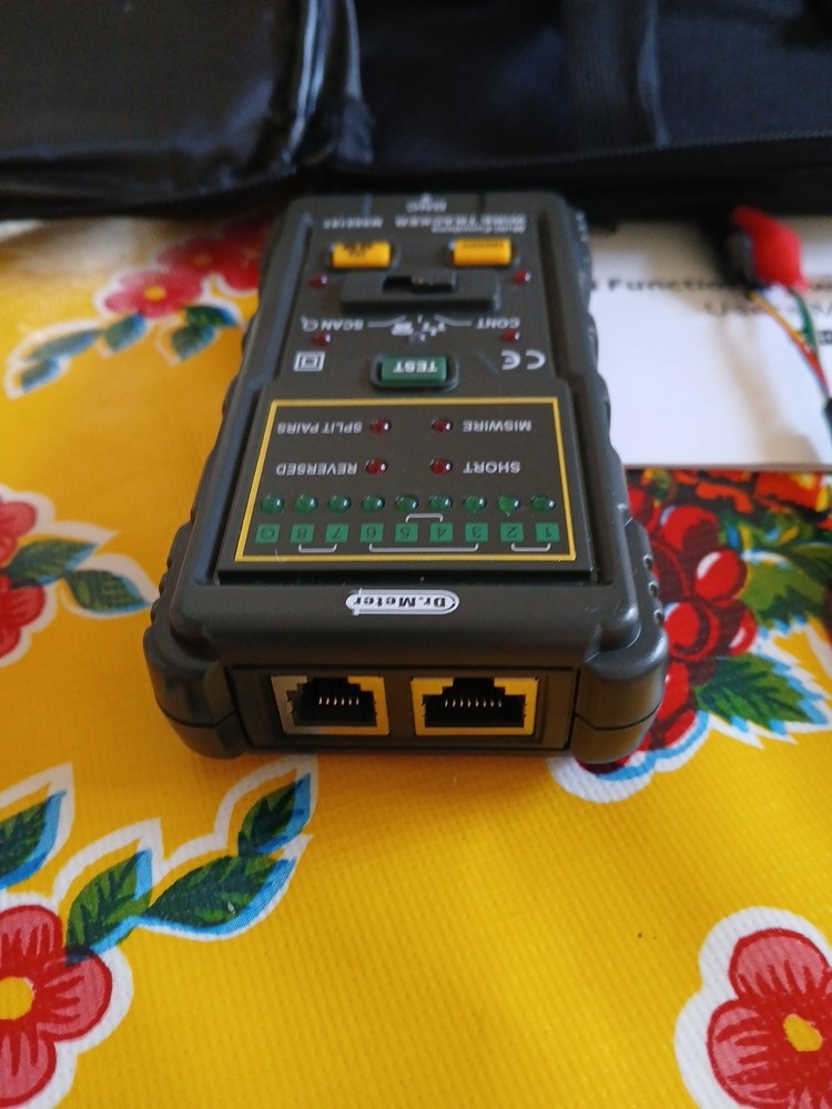 Dr. Meter Multi-Function Network Cable Tester MS6818- New In Case W Manual