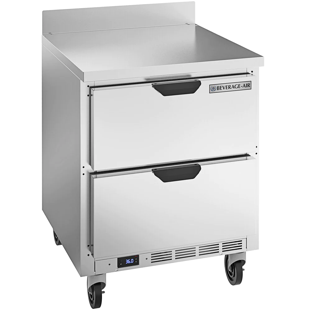 Beverage-Air 27" Two Drawer Worktop Refrigerator