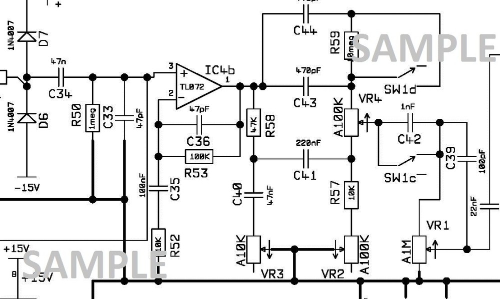 MARSHALL VS265R 2x65w Amplifier Schematic Diagram pdf