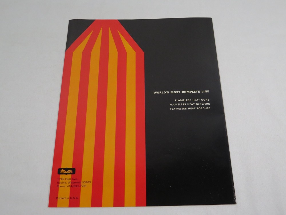 Master Flameless Heat Tools brochure 1969