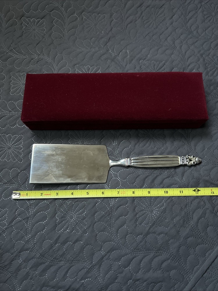 Silver Treasures By Godinger Silver Plate Cake Lasagna Server Red Storage Case