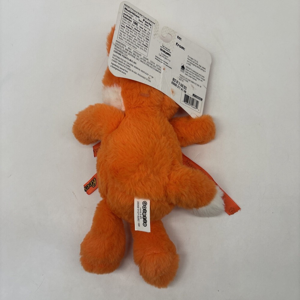 Hershey's Chocolate Reese's Plush Toy Orange Singing Fox Tested & Working!