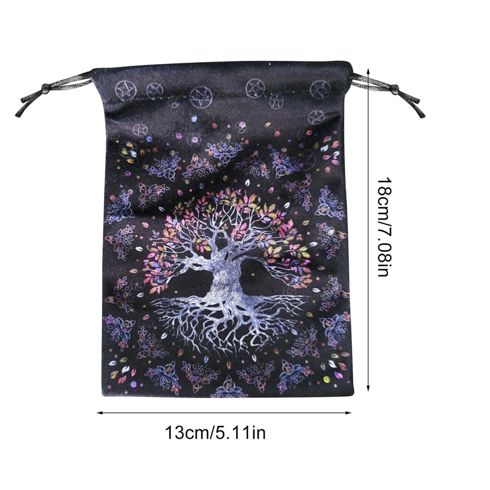 Small Drawstring Pouch Crystal Tarot Card Storage Bag Exquisite Collection