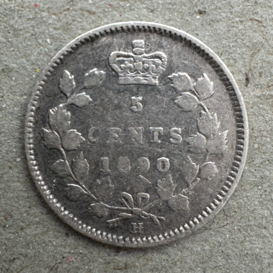 Canada, 5 Cents, 1890 H, KM#2
