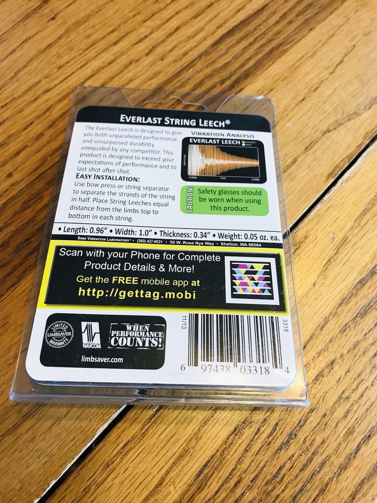 Ship N 24 Hour. Everlast String Leech 2 pack. 9016